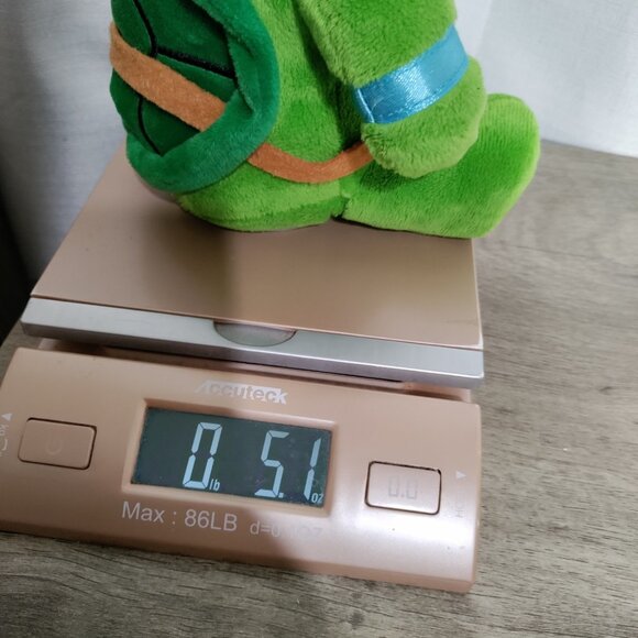 Teenage Mutant Ninja Turtle Leonardo  7” Plush Piggy‎ Bank. - Picture 7 of 7